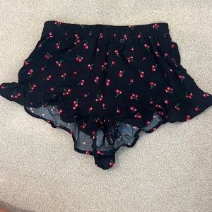 Forever 21 cherry patterned shorts